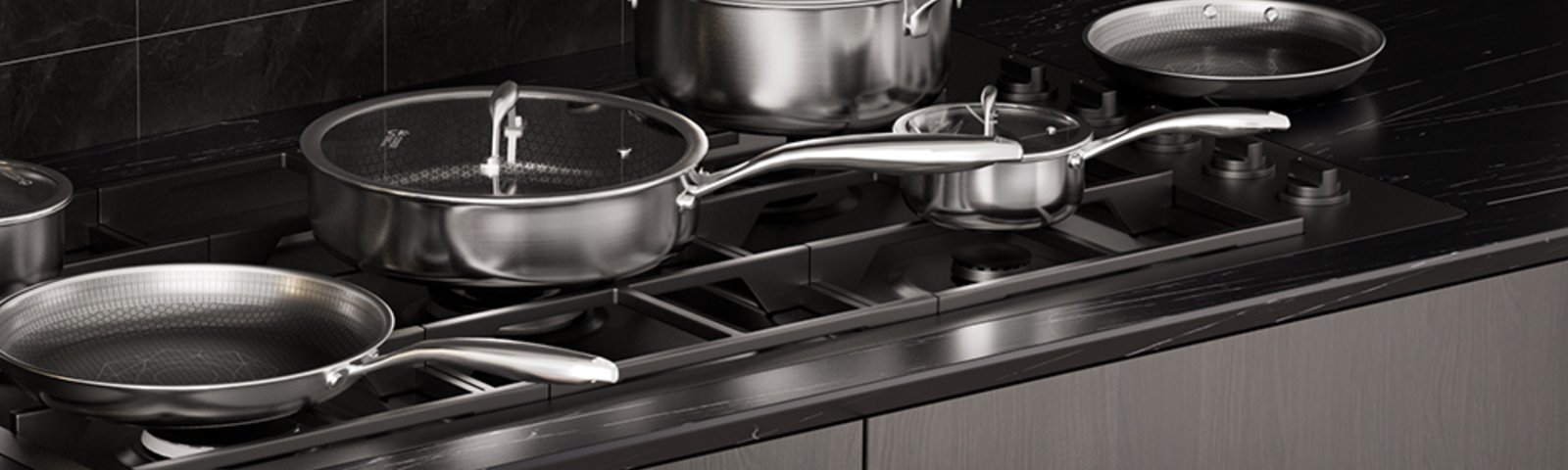 COOKER KING cookware on a home cooktop