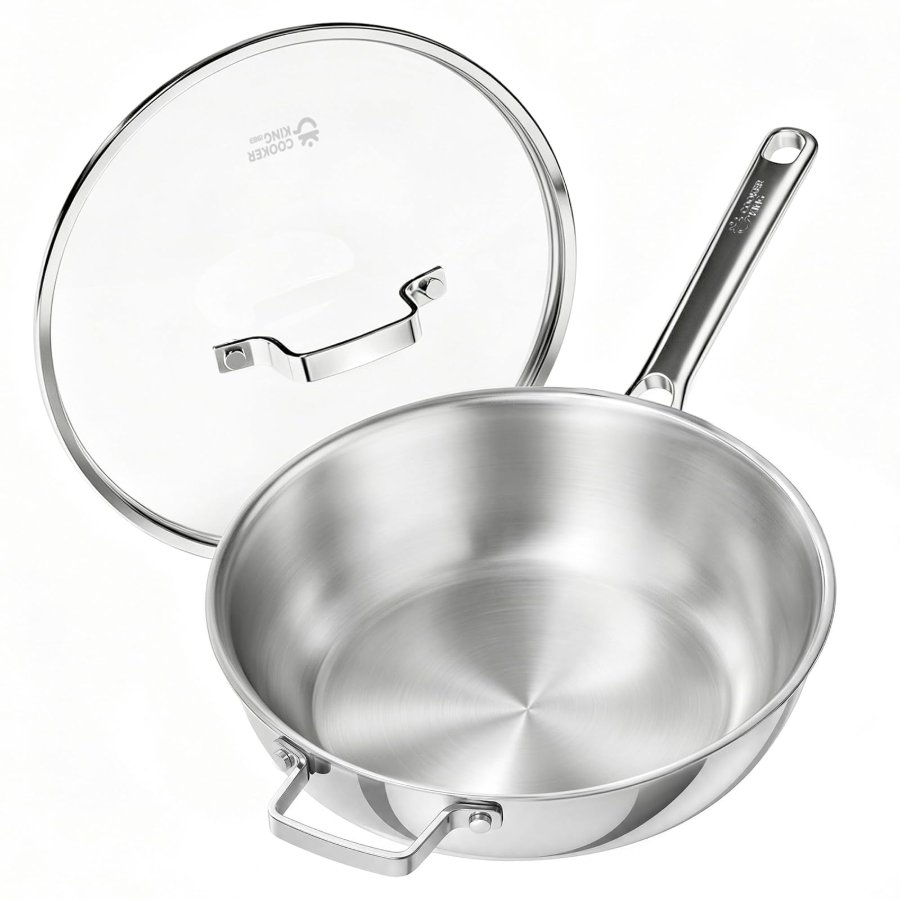 COOKER KING 11" Stainless Steel Wok